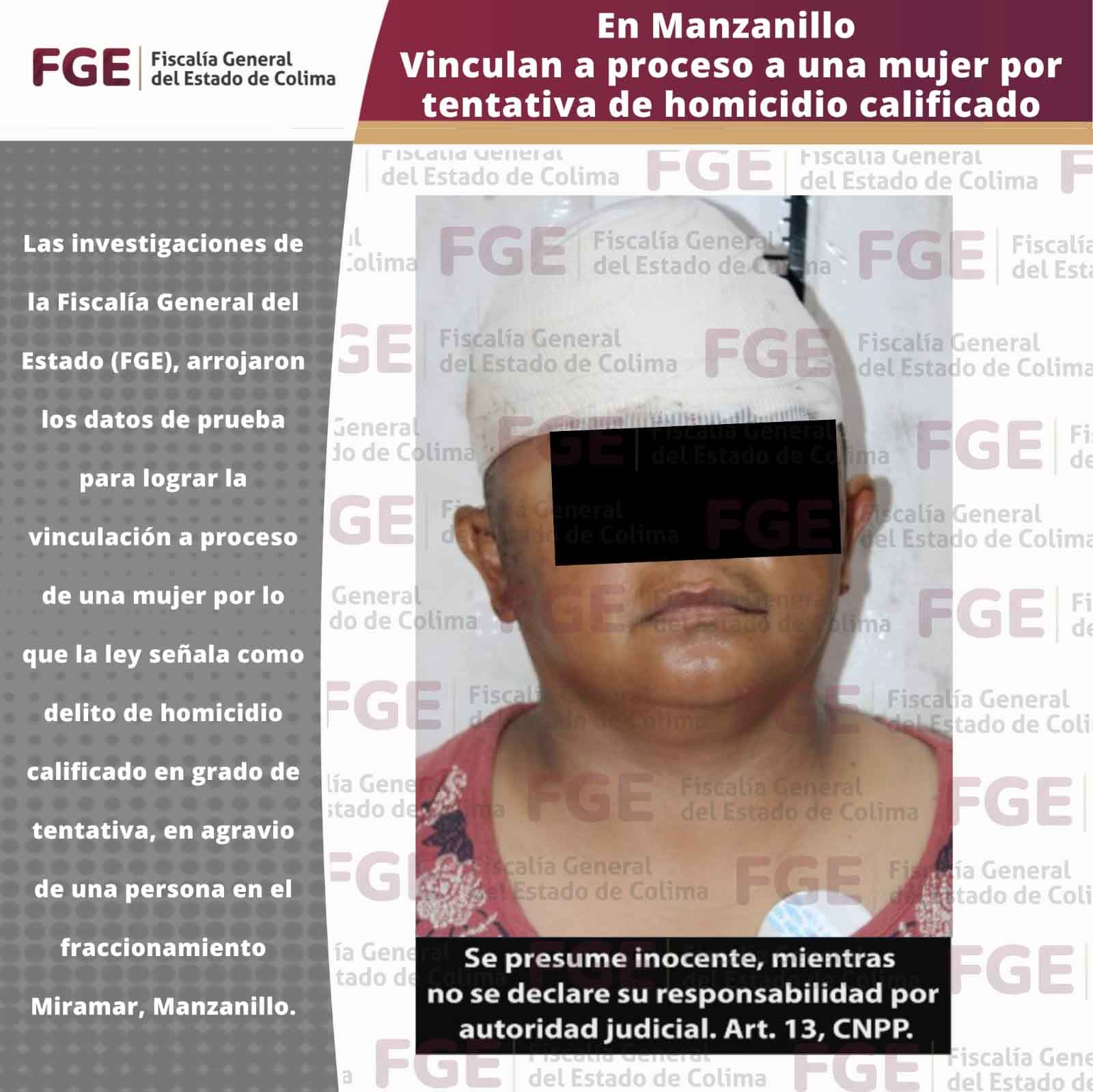 Vinculan a proceso a una mujer por tentativa de homicidio calificado en ...